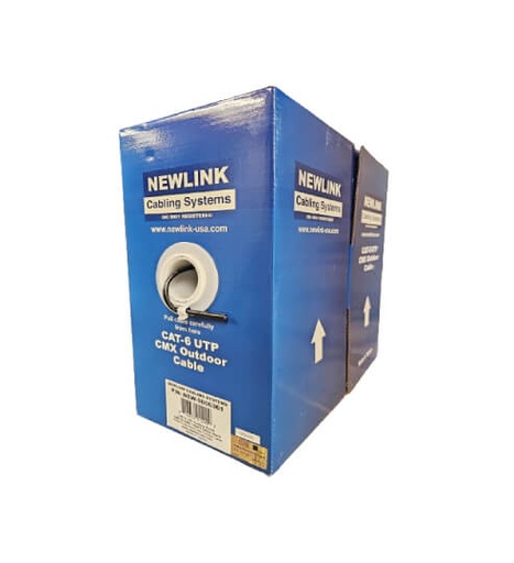 Cable UTP Cat6 Exterior 4 Pares 23AWG Negro - 305M UL